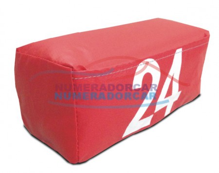 Prisma retangular vermelho R$ 9,00